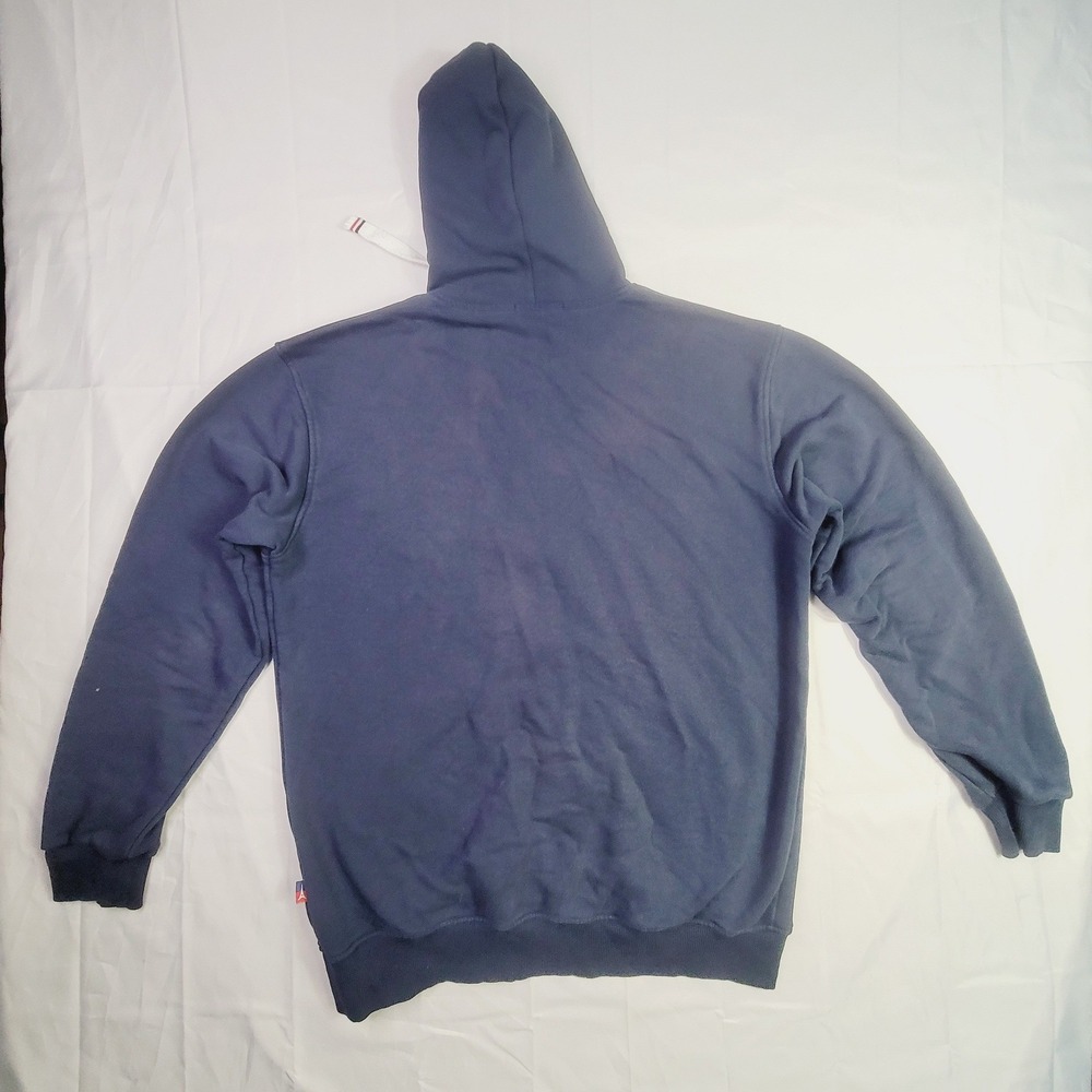 Air De Paris Men's XL Full Zip Hoodie Navy Blue Zipper Paris Shield Logo Q43 - Picture 8 of 15